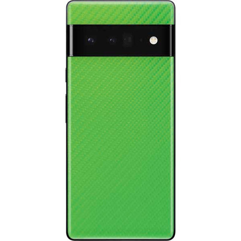 Green Carbon Fiber Specialty Material Google Pixel 6 Pro Skin